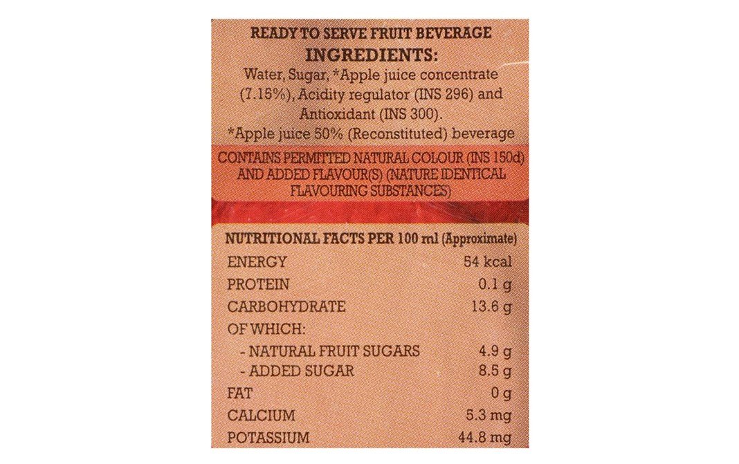 B Natural Apple Juice    Tetra Pack  1 litre